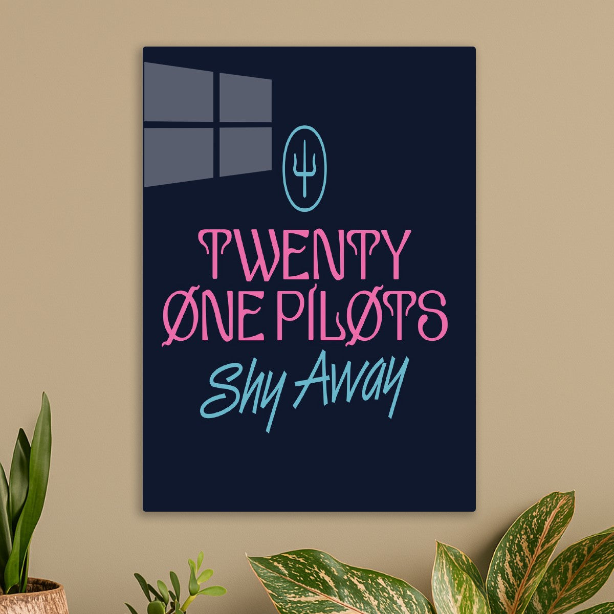 Shy Away Typography, Twenty One Pilots