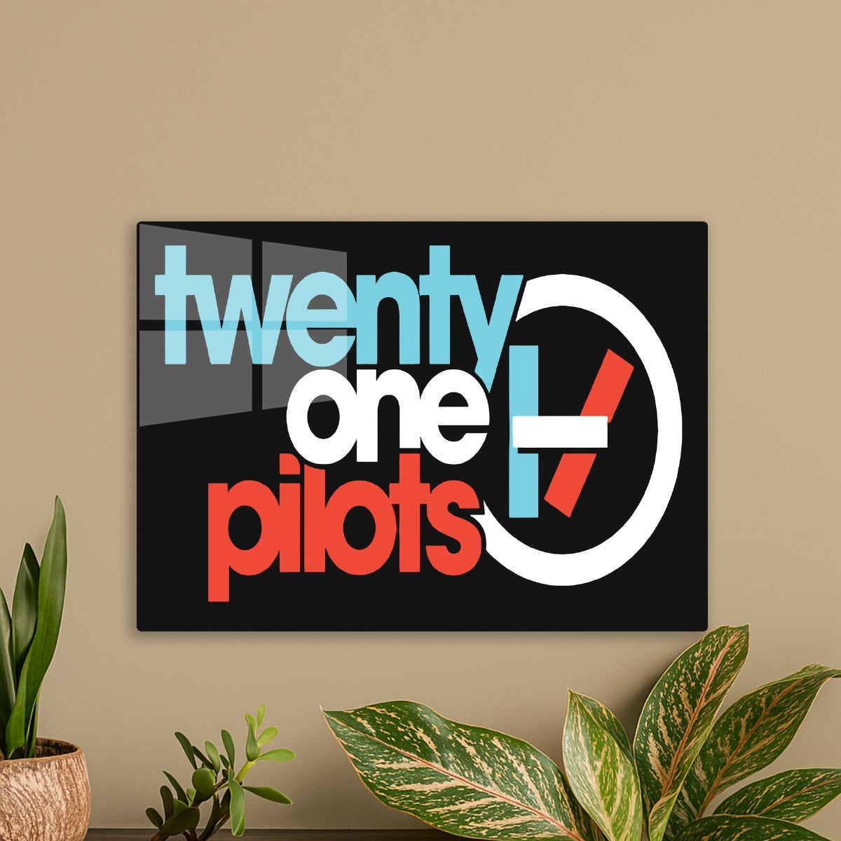 Twenty One Pilots Cyan and Red