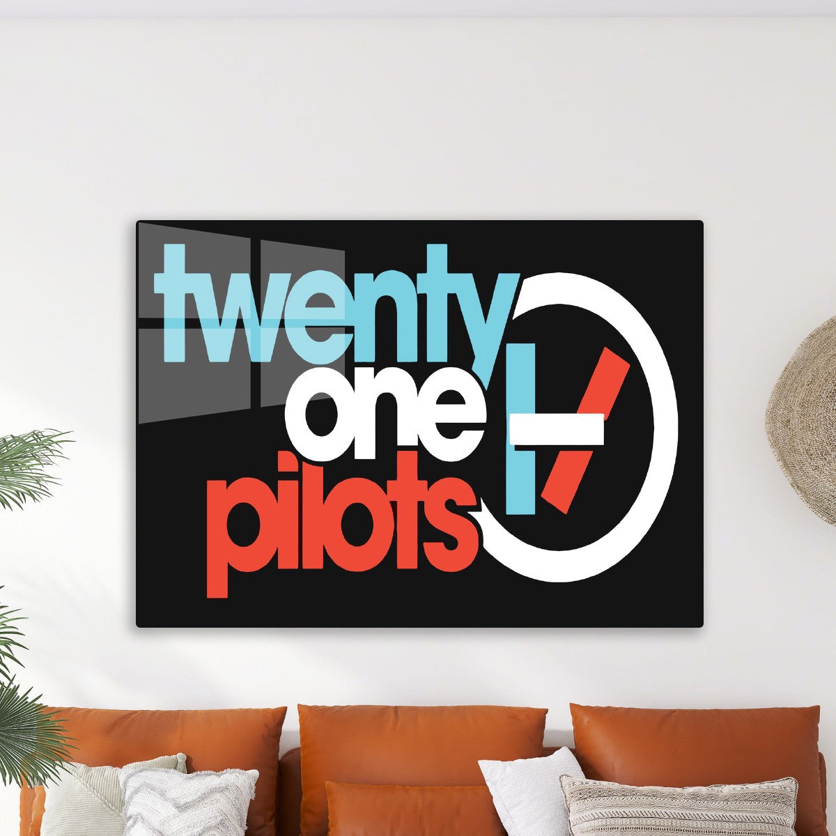 Twenty One Pilots Cyan and Red