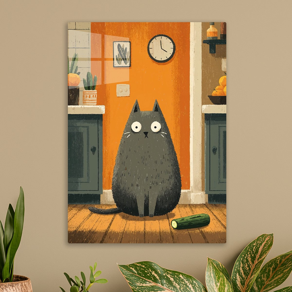 Chonk Meets the Cucumber