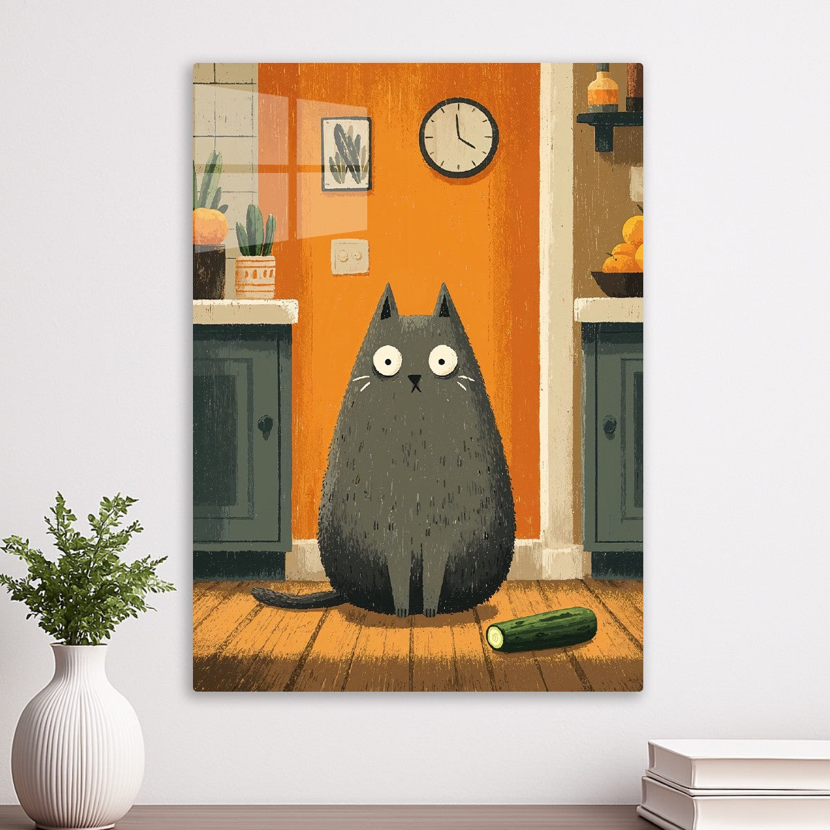 Chonk Meets the Cucumber