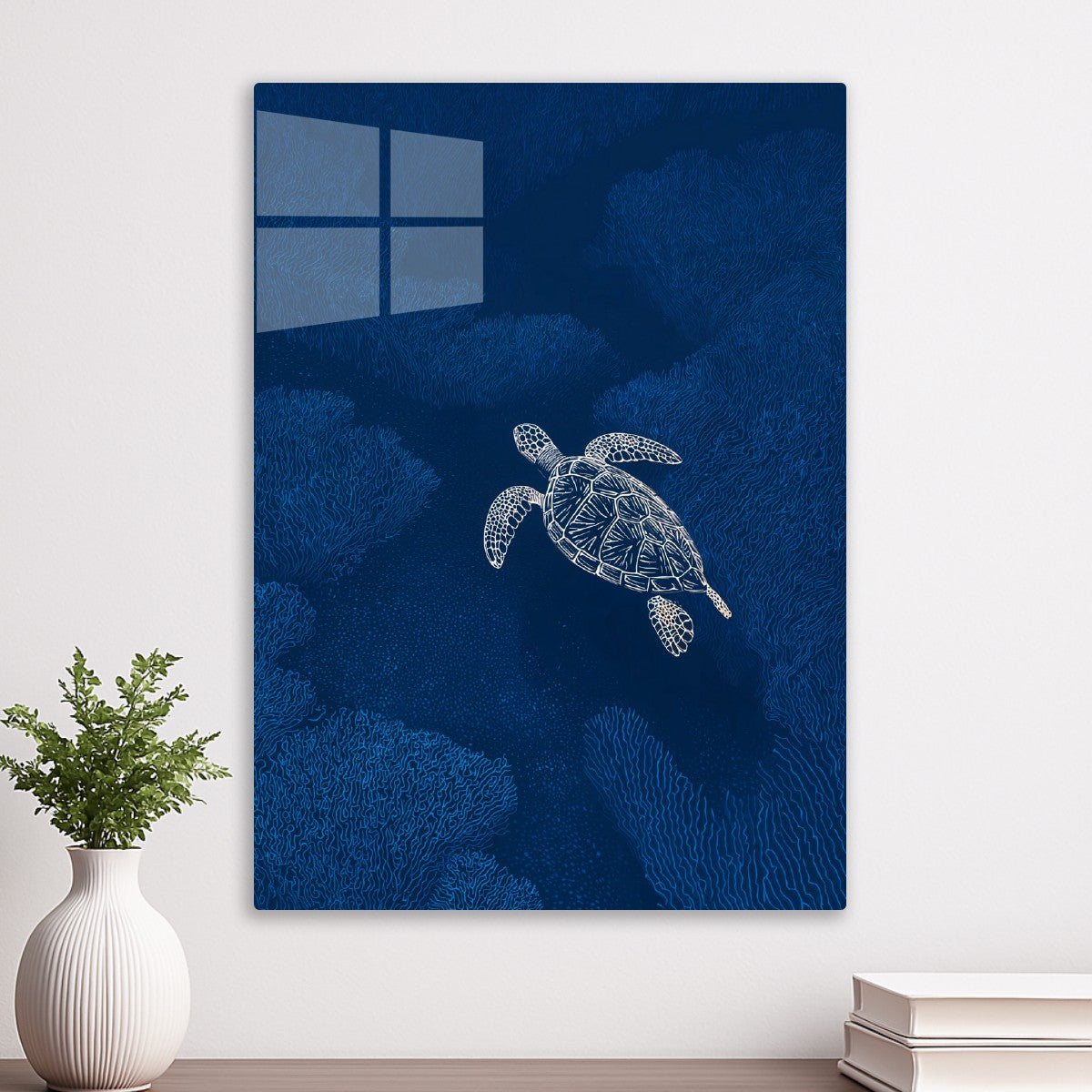 Sea Turtle Line Art
