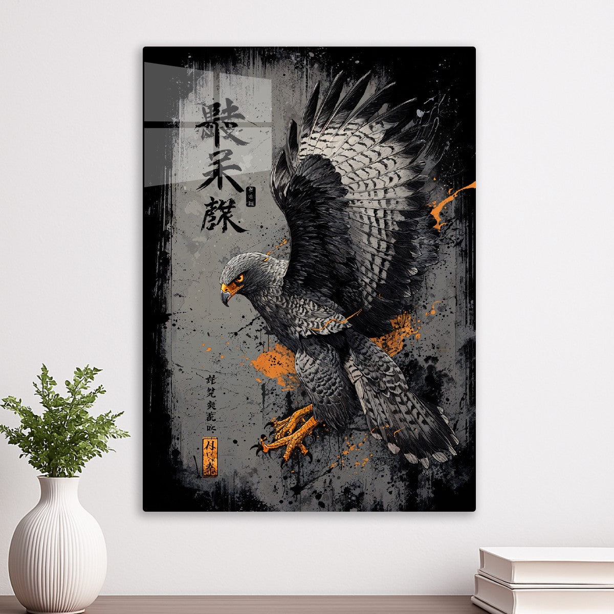 Japanese Hawk Art