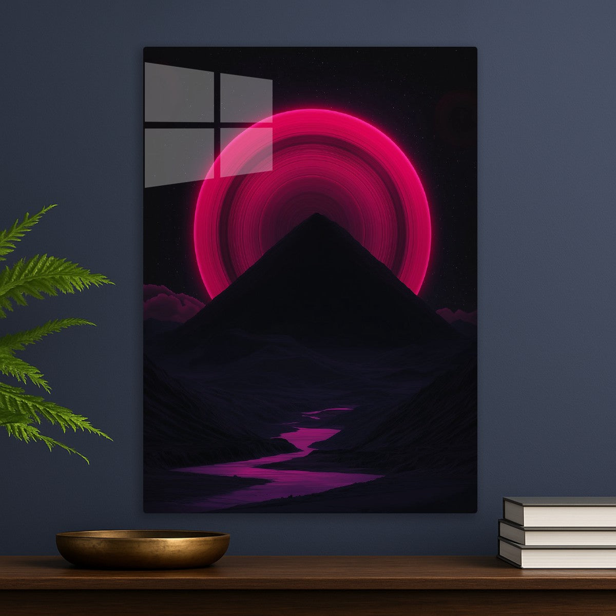 Neon Ring Planet Rise