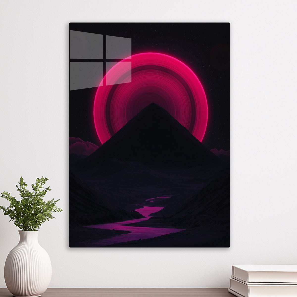 Neon Ring Planet Rise