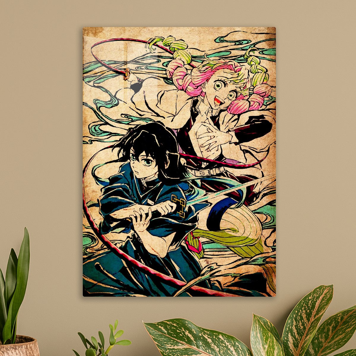 Muichiro Tokito and Mitsuri Kanroji, Demon Slayer Kimetsu no Yaiba