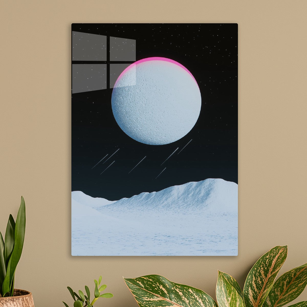 Neon Moon Over Ice