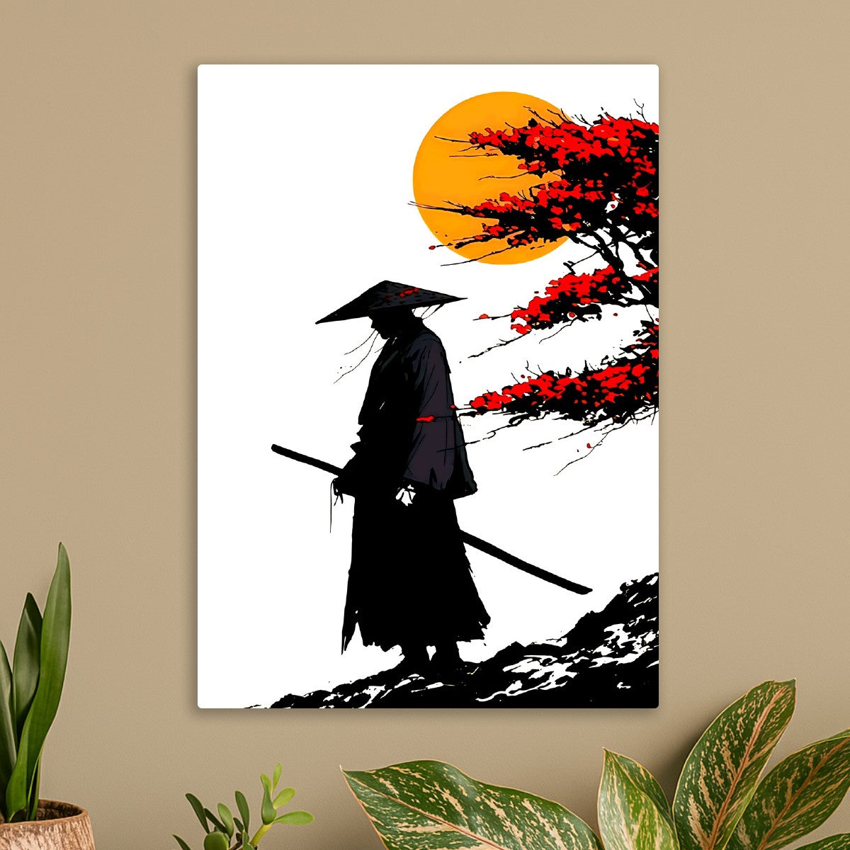 Samurai moon the sakura