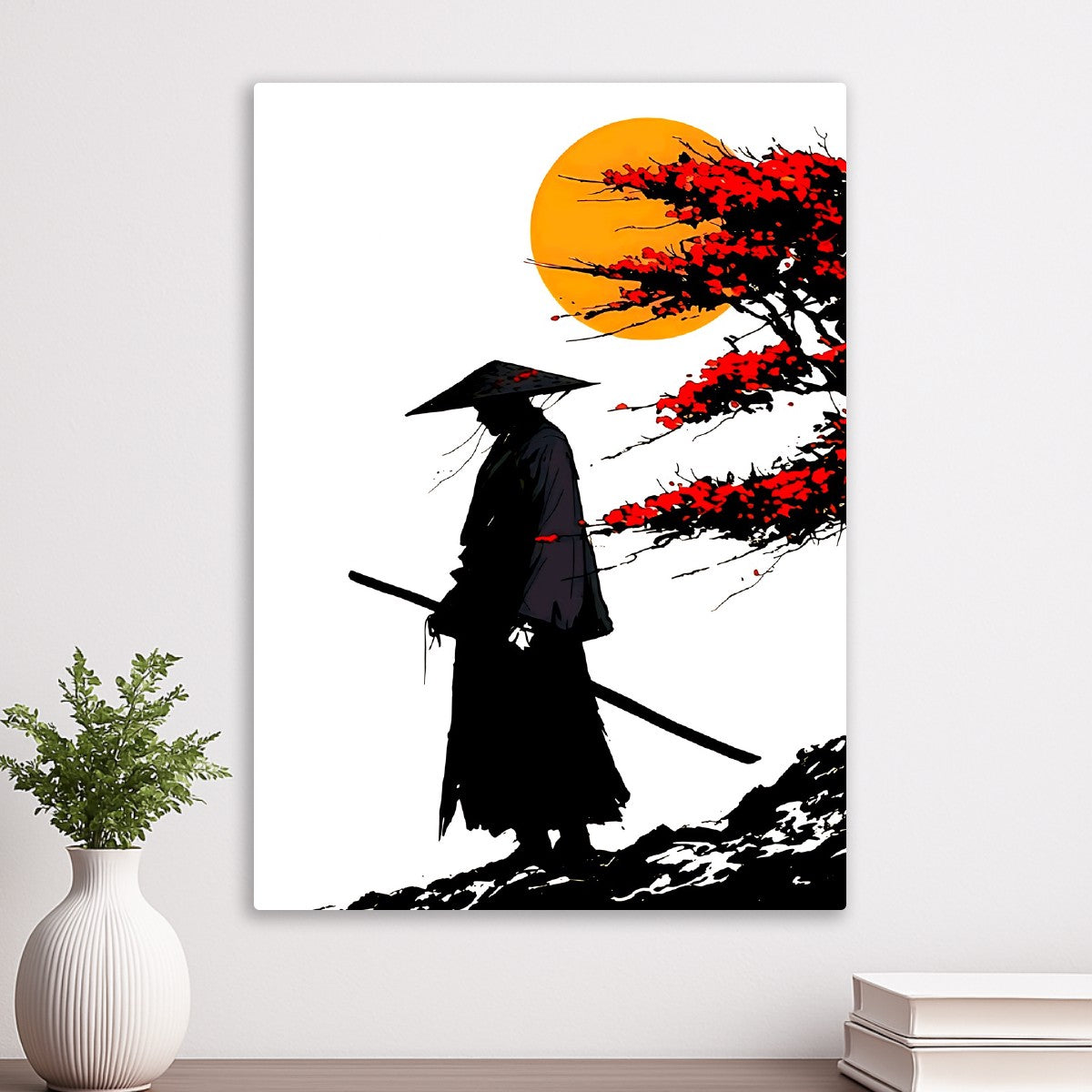 Samurai moon the sakura