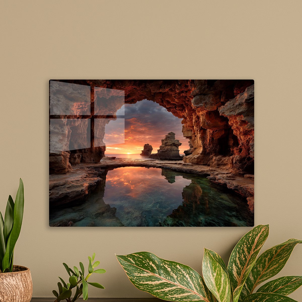 Ocean Cave With Calm Waters