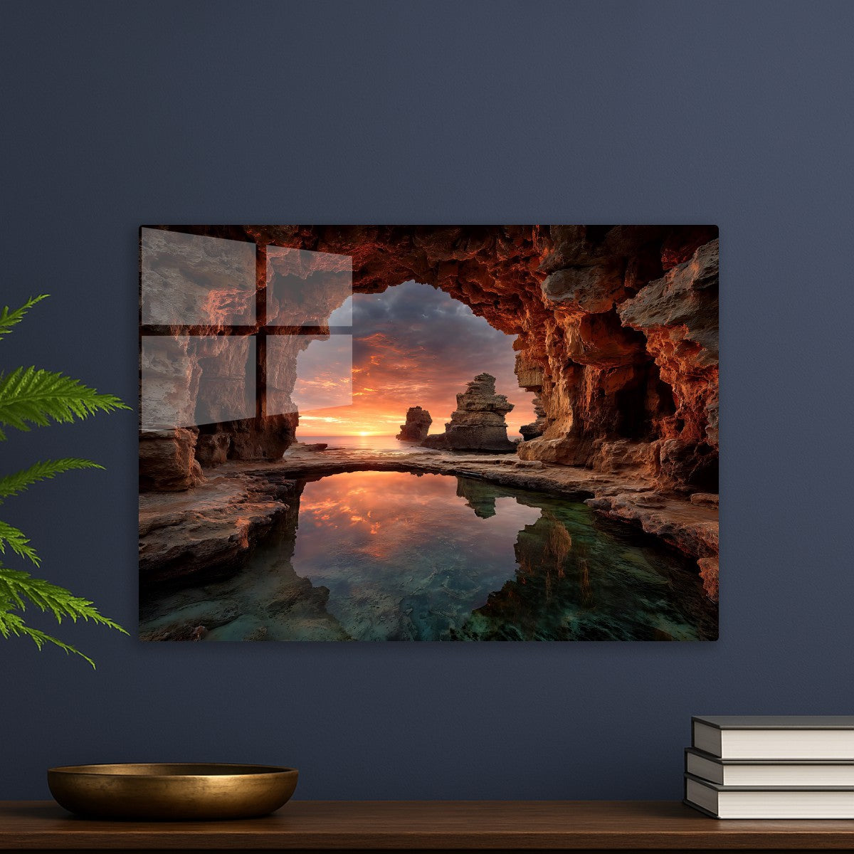 Ocean Cave With Calm Waters