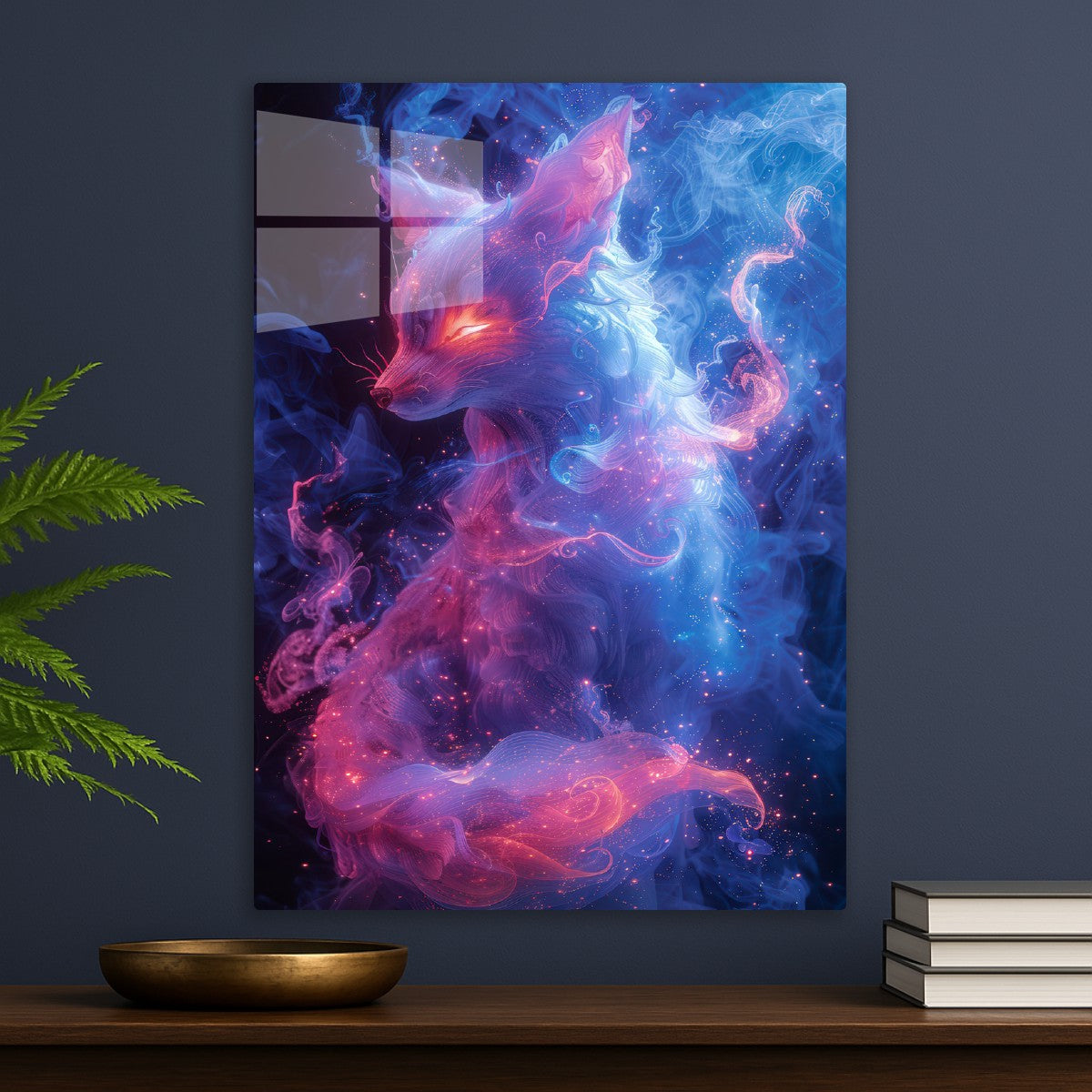 Neon Fox Kitsune Japanese