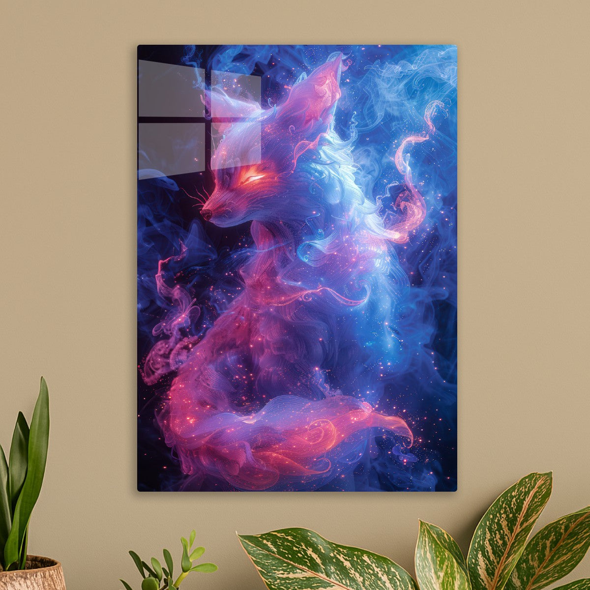 Neon Fox Kitsune Japanese