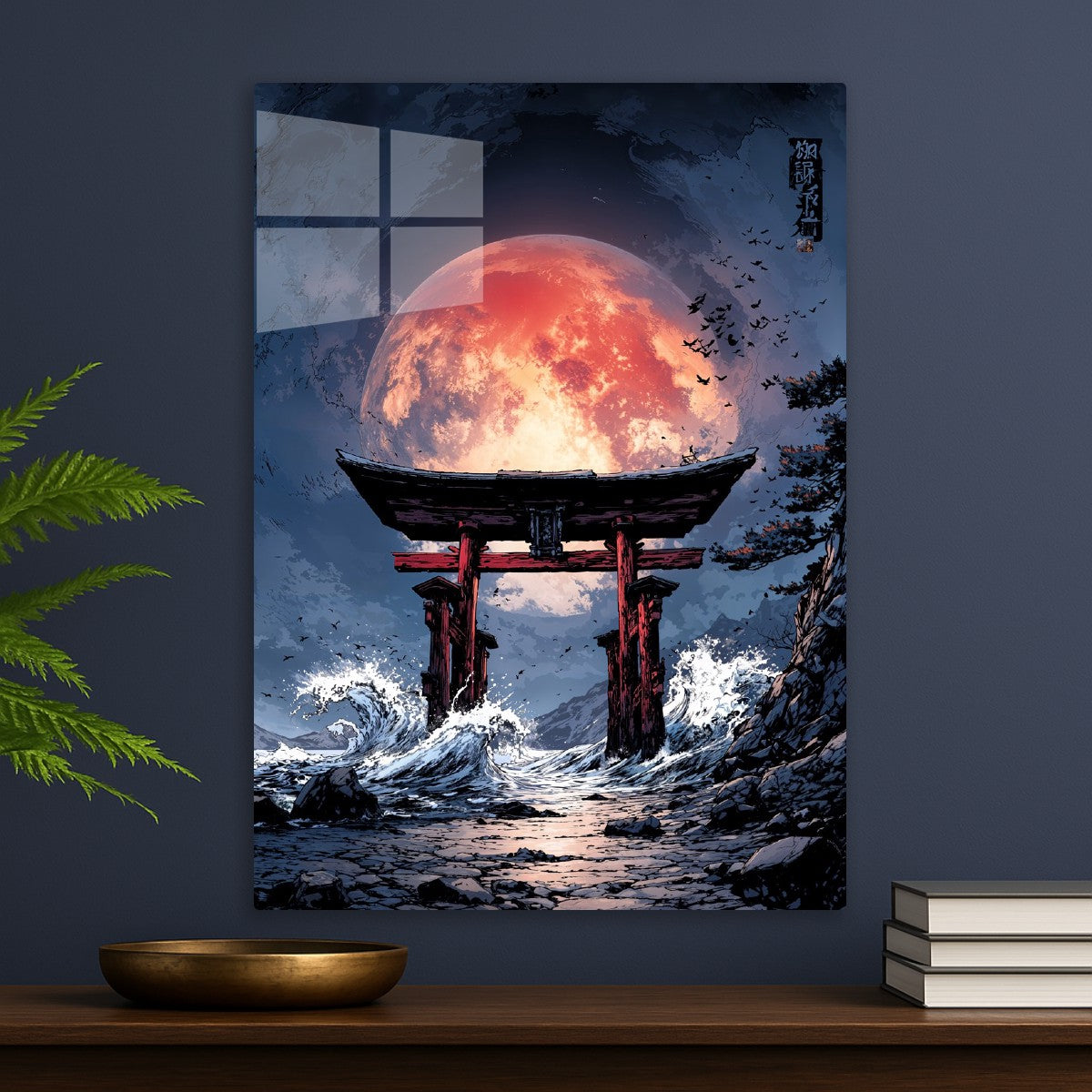 Torii Gate Blood Moon