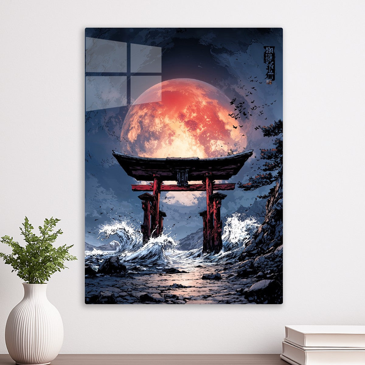 Torii Gate Blood Moon