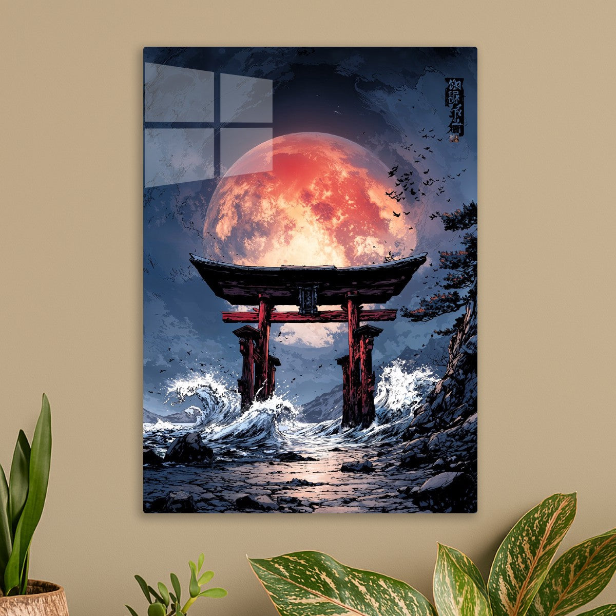 Torii Gate Blood Moon