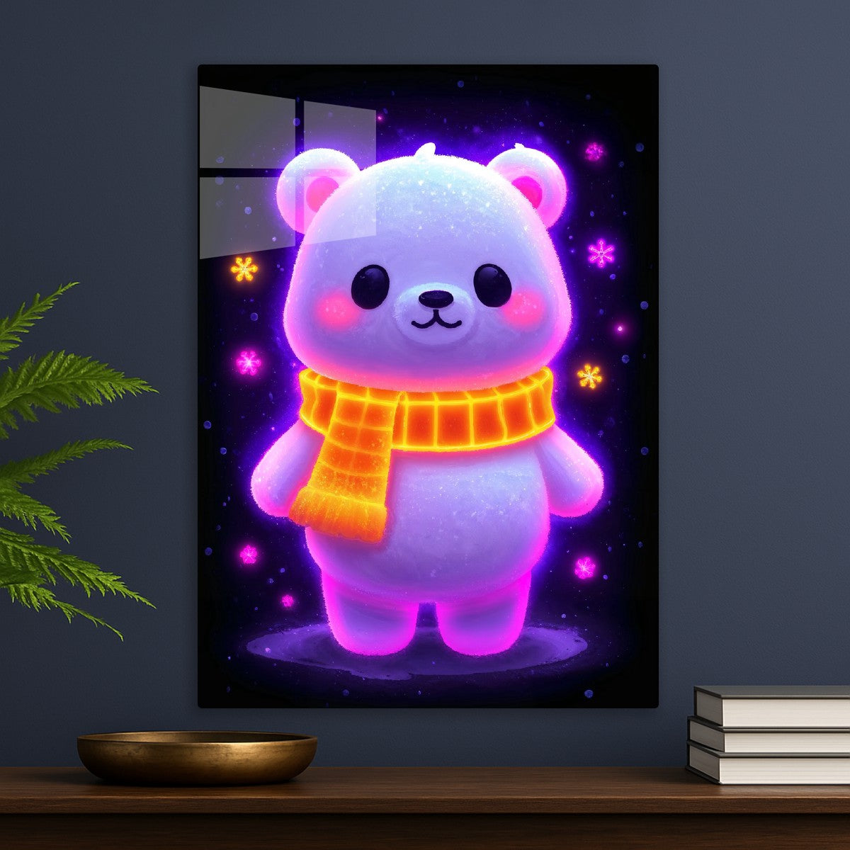 Kawaii Neon Winter Bear
