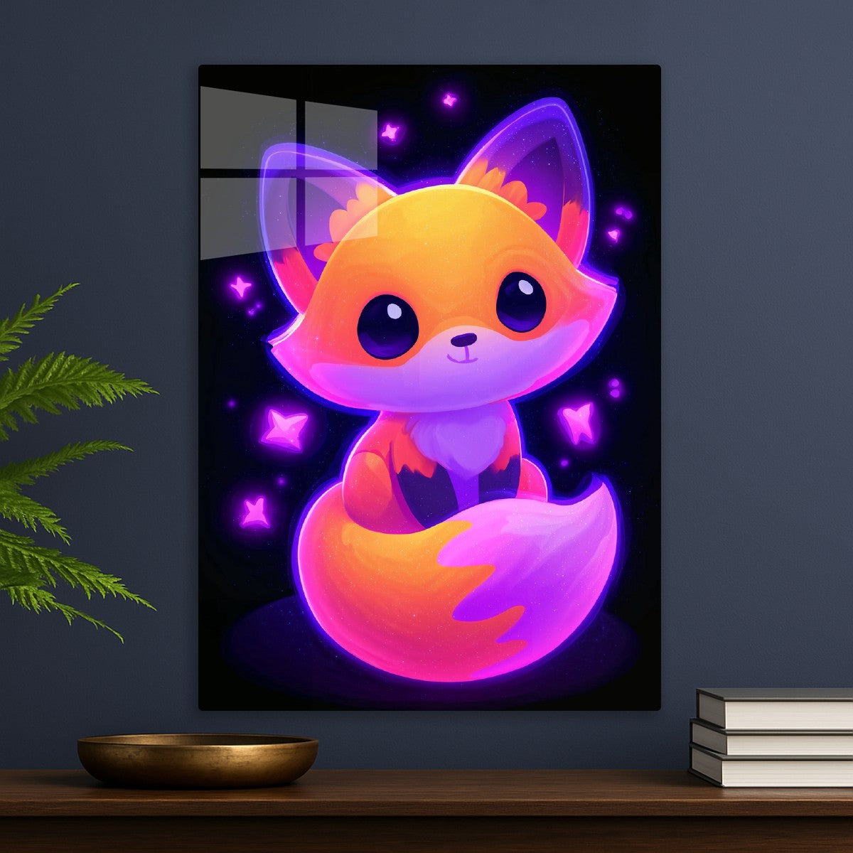 Neon Kawaii Fox