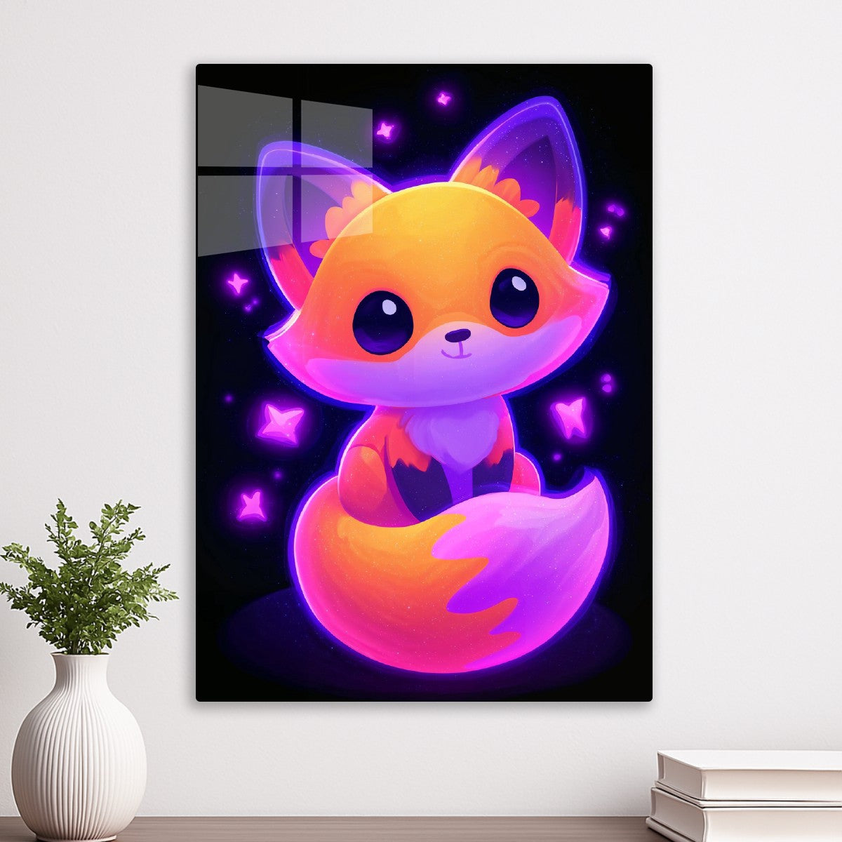 Neon Kawaii Fox