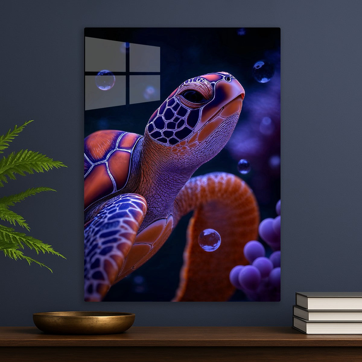 Neon Sea Turtle Glow