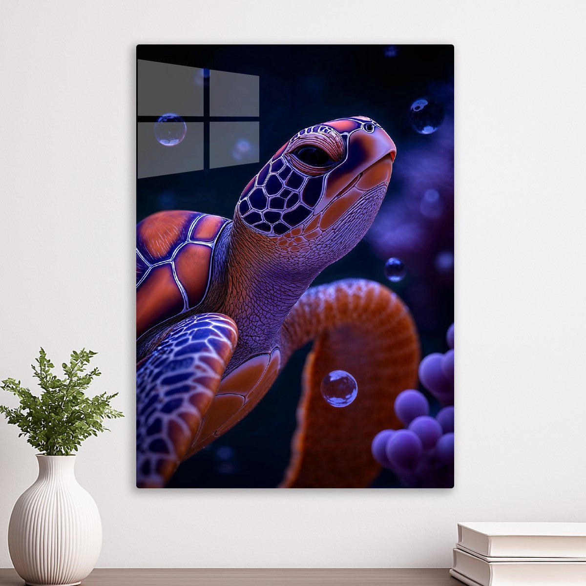 Neon Sea Turtle Glow