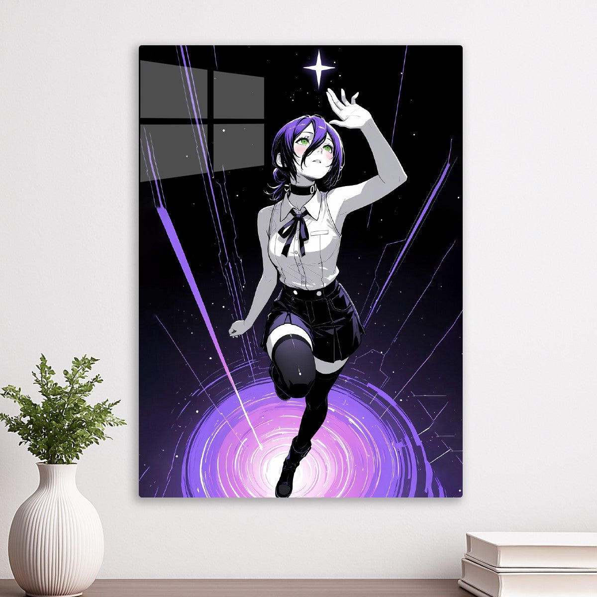 Reze Neon Glow Style, Chainsaw Man