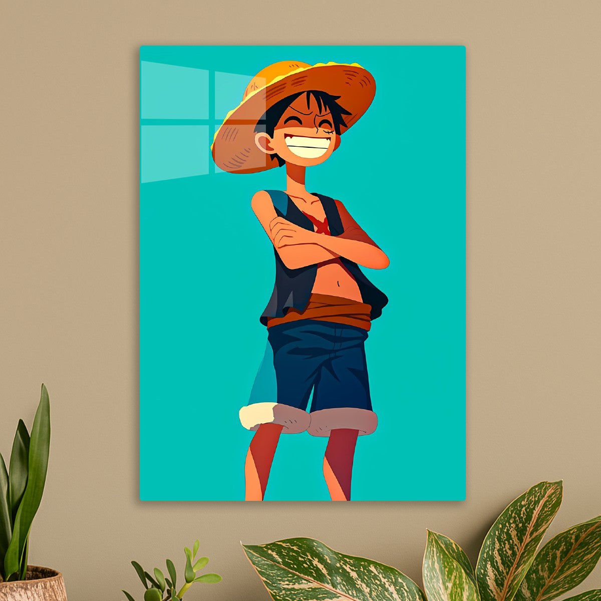 Luffy Standing at Sunset, One Piece