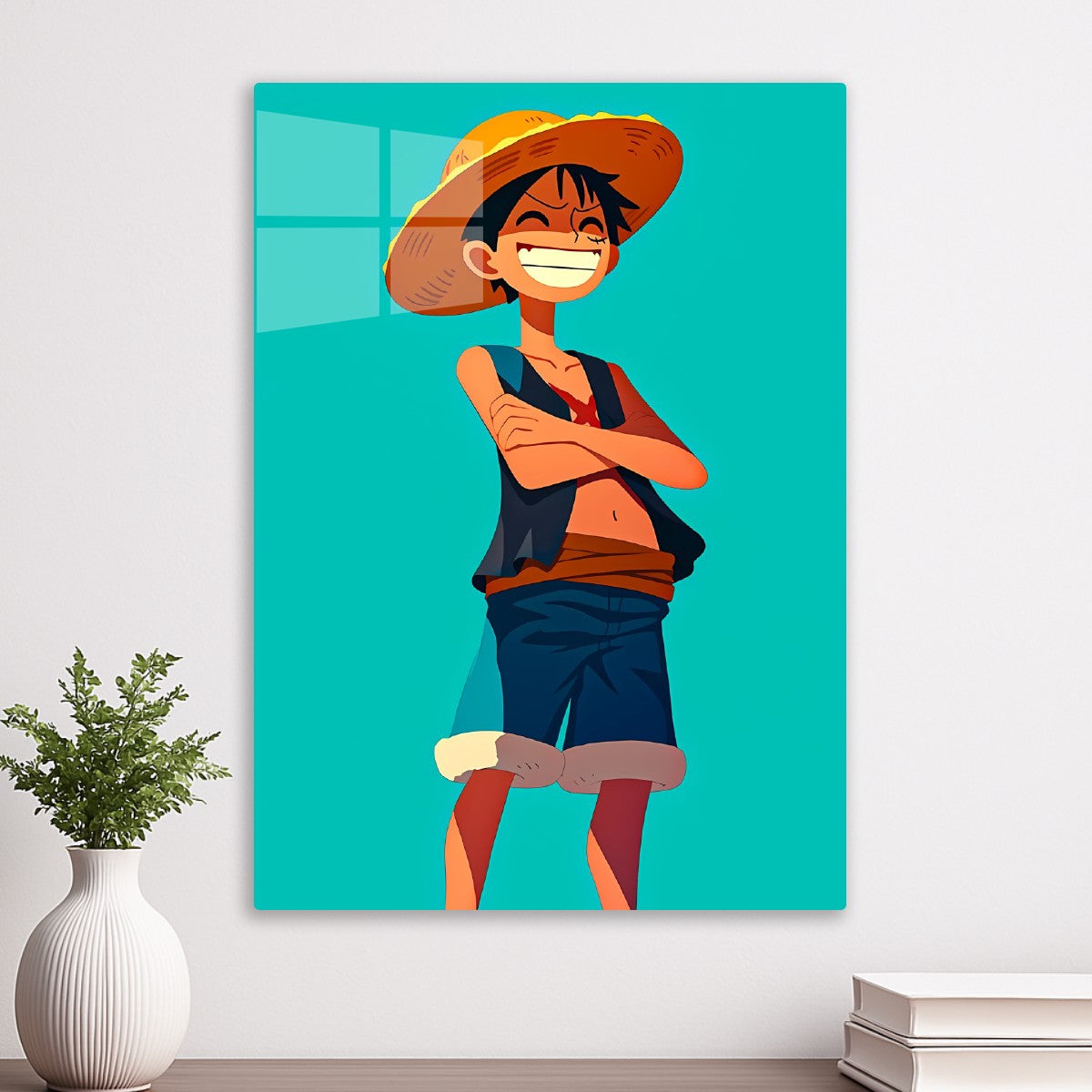 Luffy Standing at Sunset, One Piece