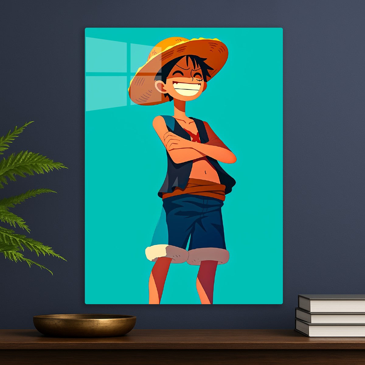 Luffy Standing at Sunset, One Piece