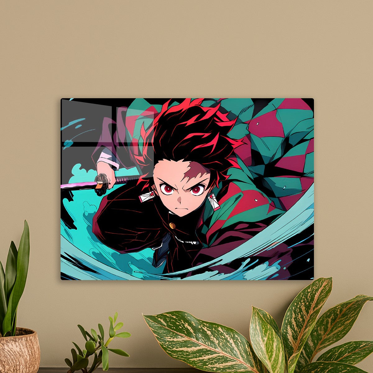 Tanjiro Kamado Water Breathing Slash, Demon Slayer