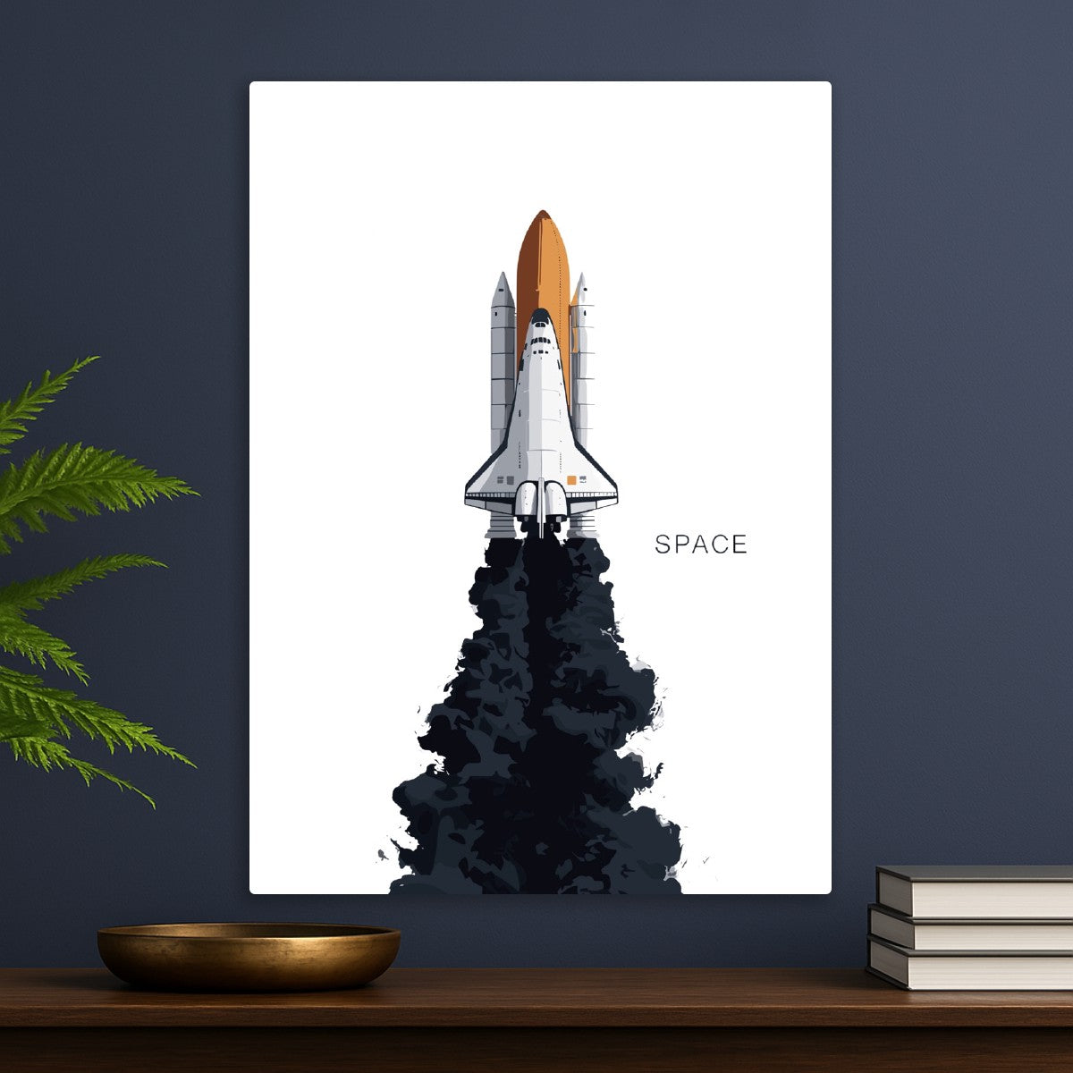 Space rocket Minimalist
