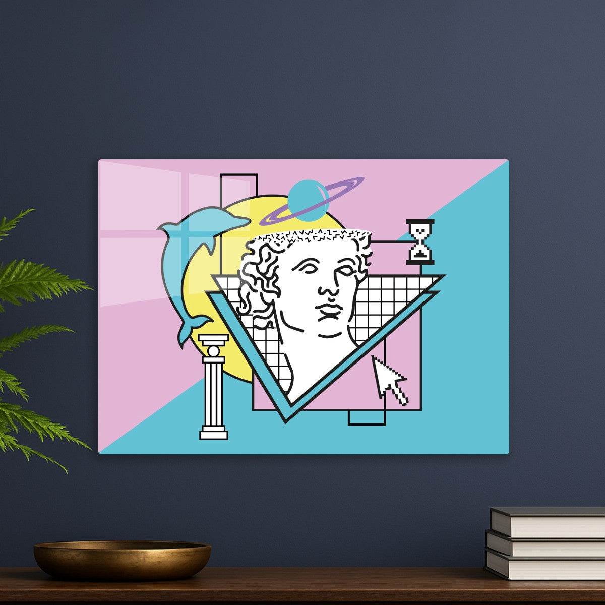 Apollo Vaporwave 80s Pattern