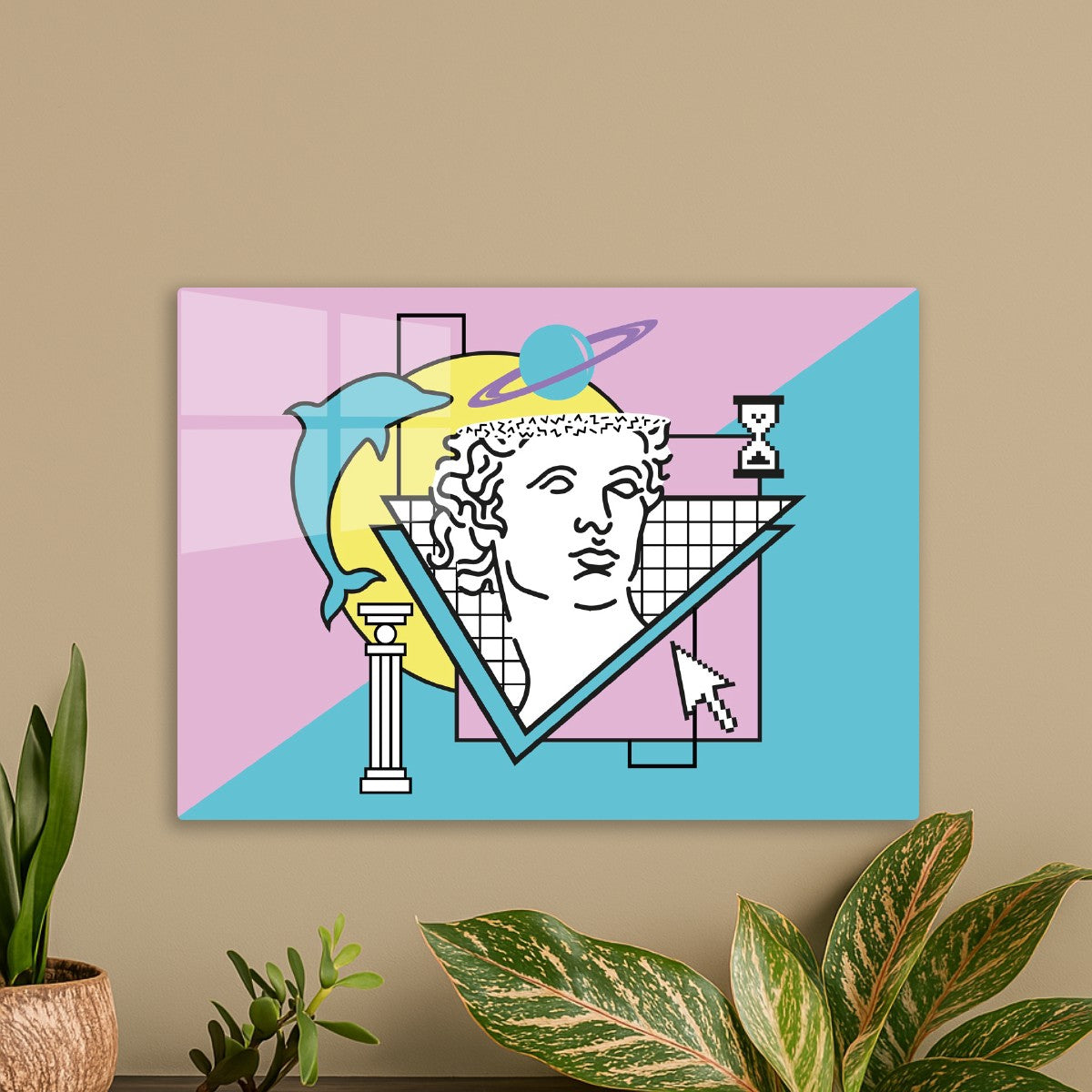 Apollo Vaporwave 80s Pattern