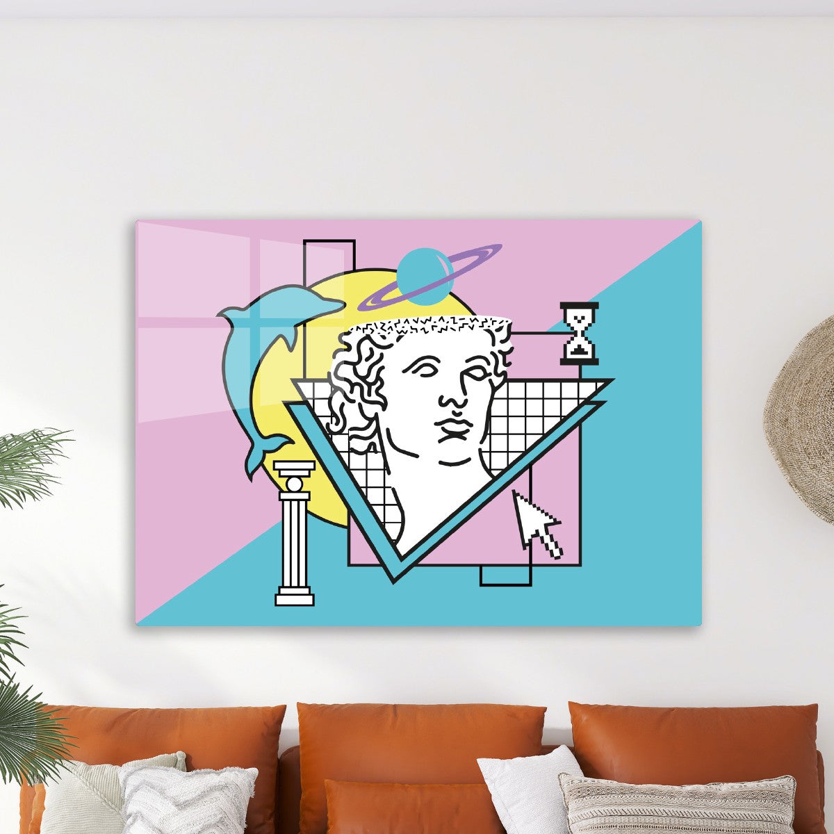 Apollo Vaporwave 80s Pattern