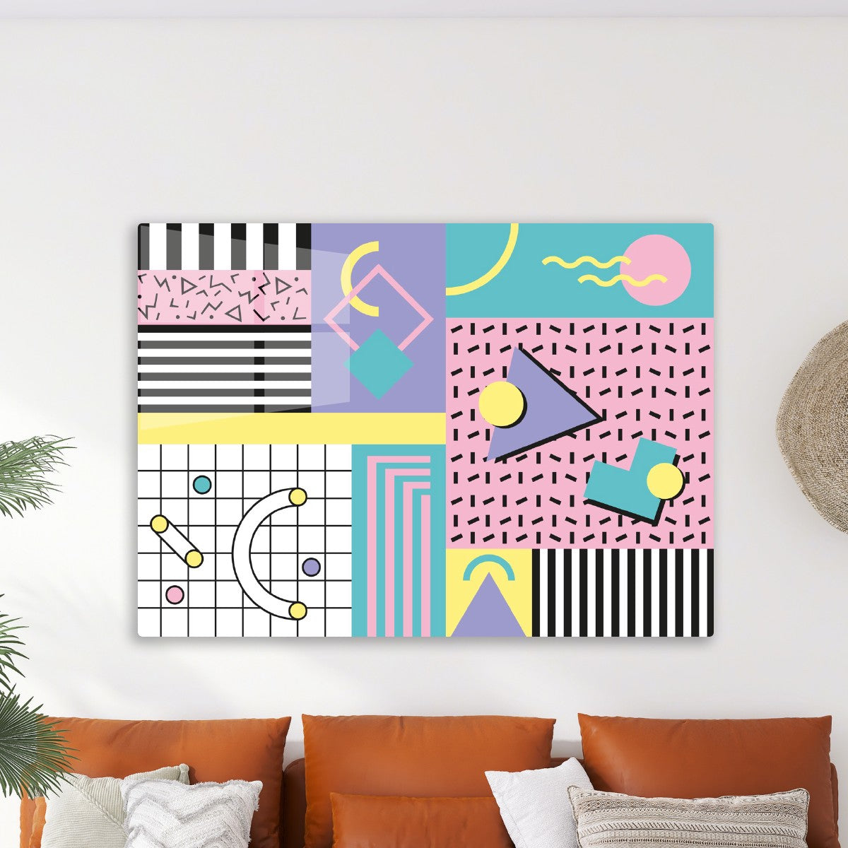 80s Pastel Memphis Pattern