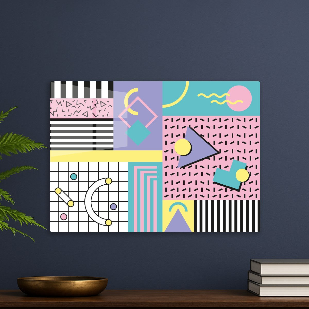 80s Pastel Memphis Pattern