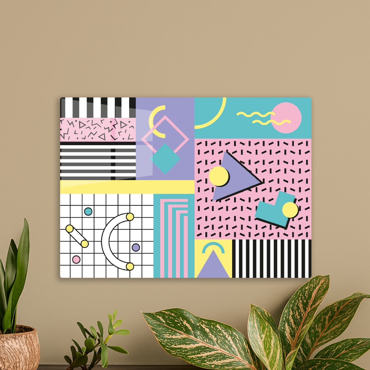 80s Pastel Memphis Pattern