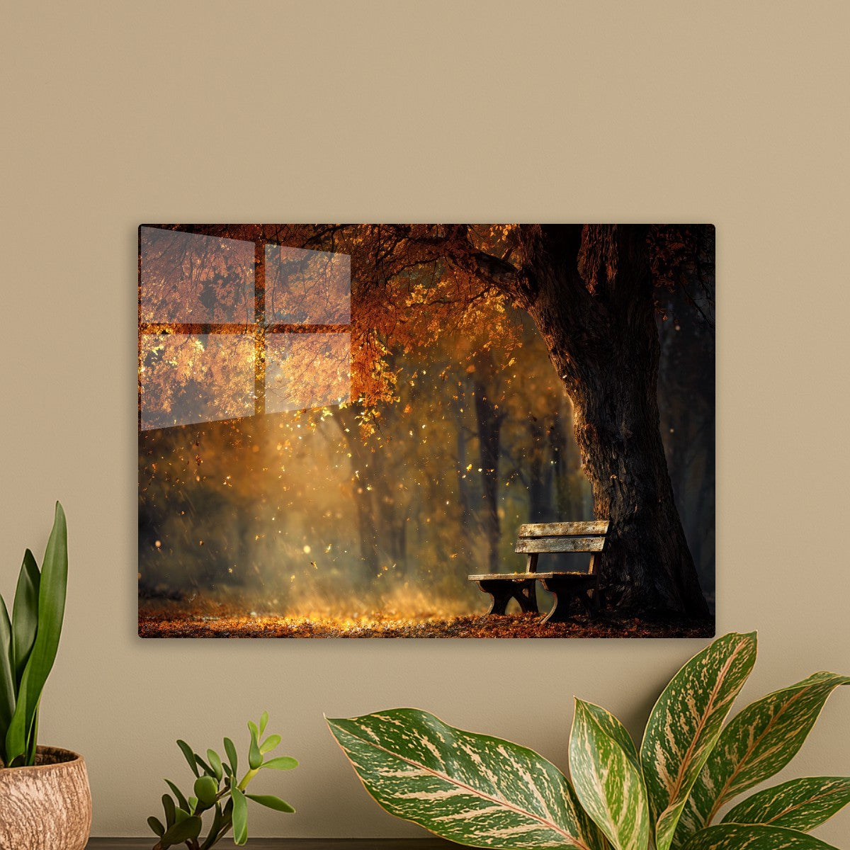 Park Bench in Autumn