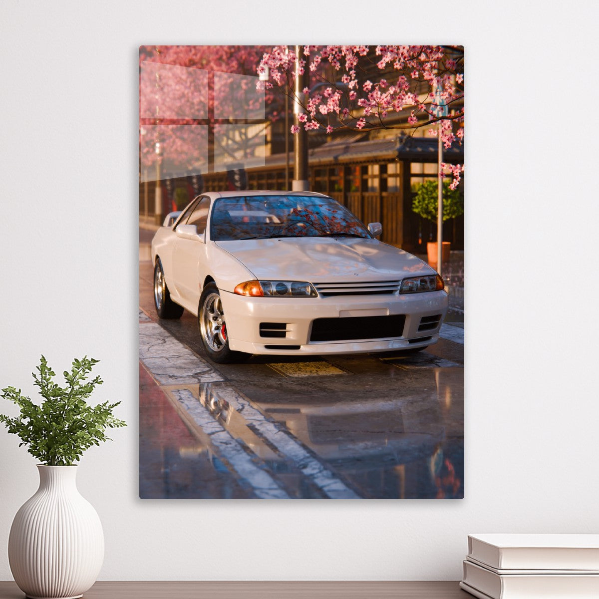 R32 Skyline Under the Sakura