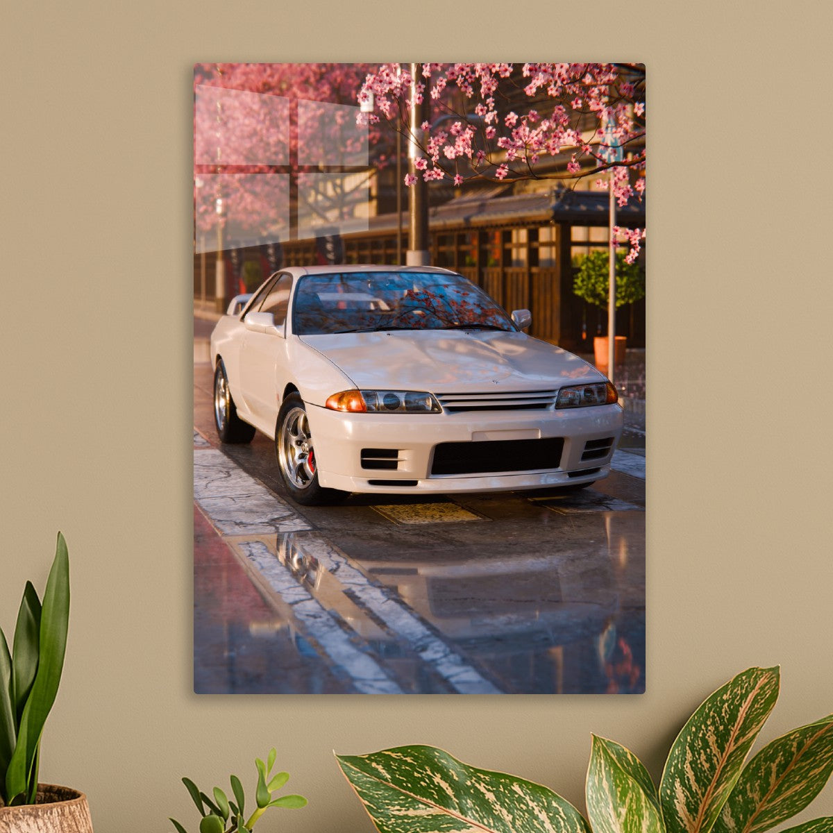 R32 Skyline Under the Sakura