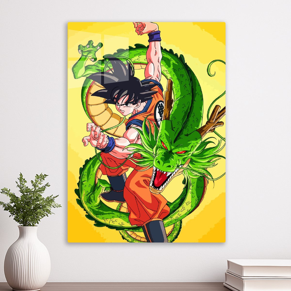 Son goku with dragon, Dragon ball
