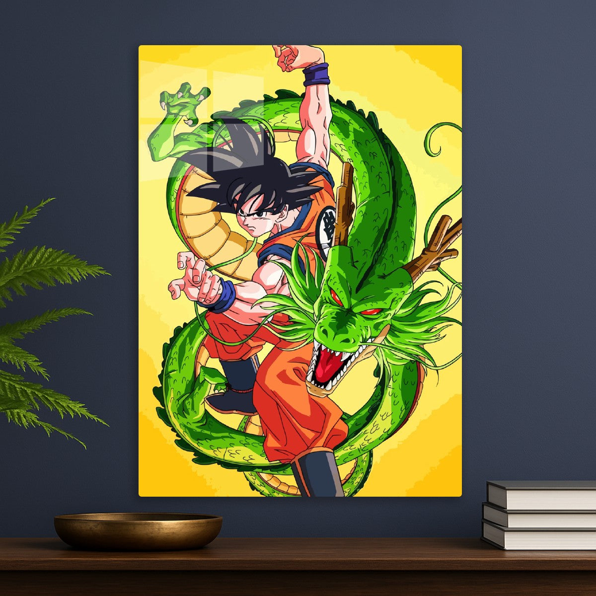 Son goku with dragon, Dragon ball