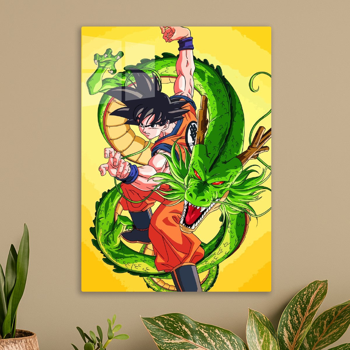 Son goku with dragon, Dragon ball