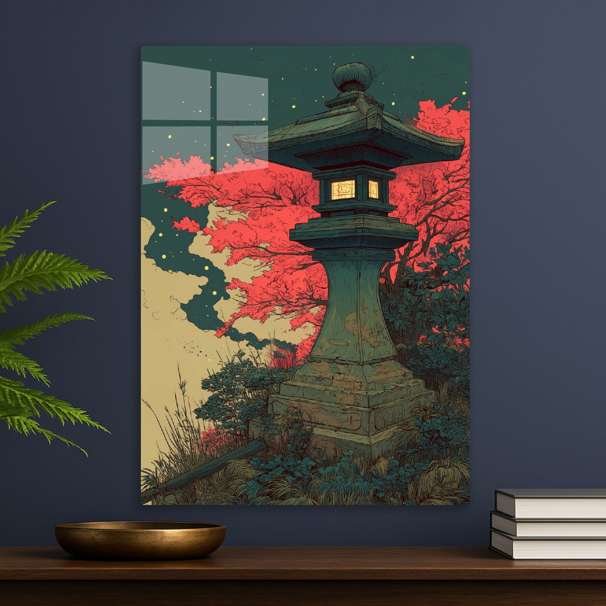 Stone Lantern in Garden