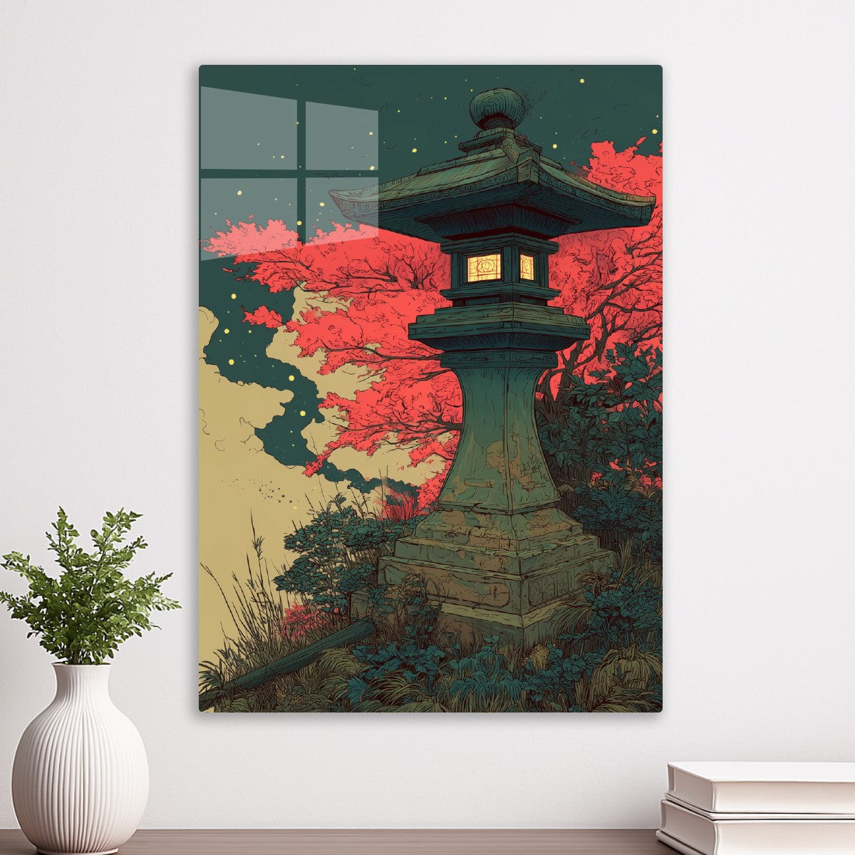 Stone Lantern in Garden