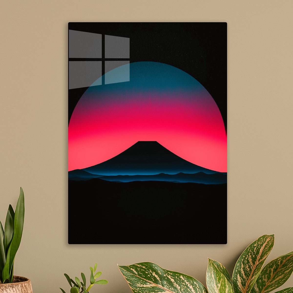 Mount Fuji Neon Glow