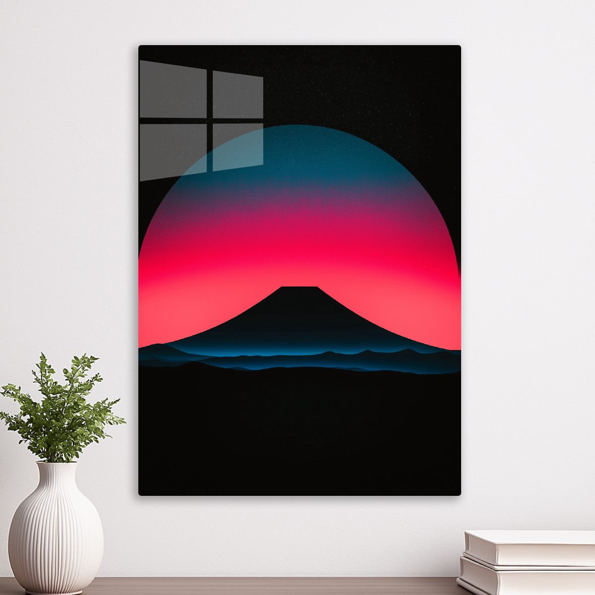 Mount Fuji Neon Glow