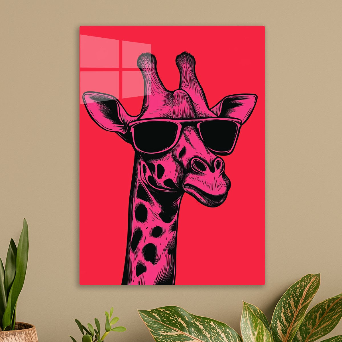 Cool Pink Giraffe