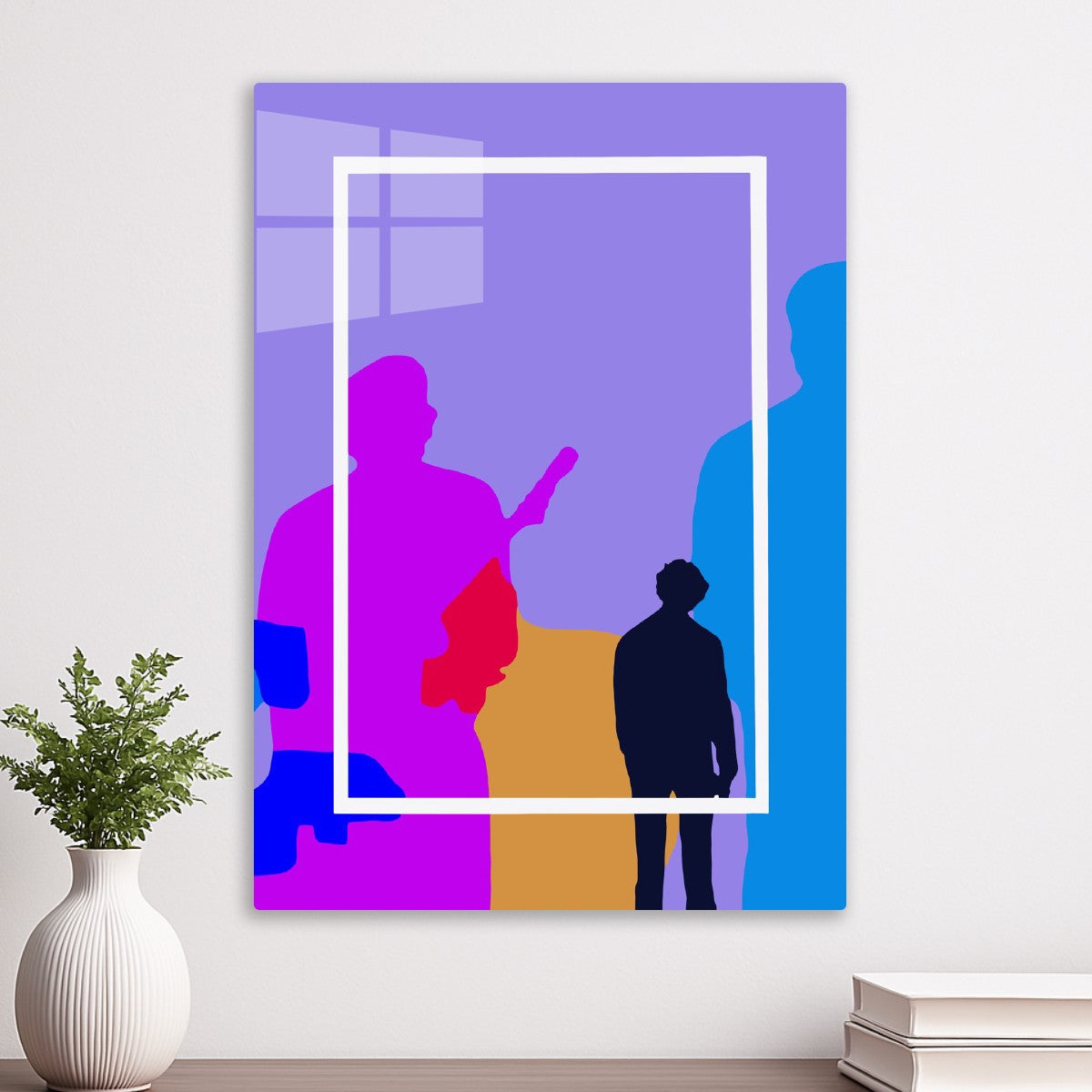 Abstract Silhouette Band Art