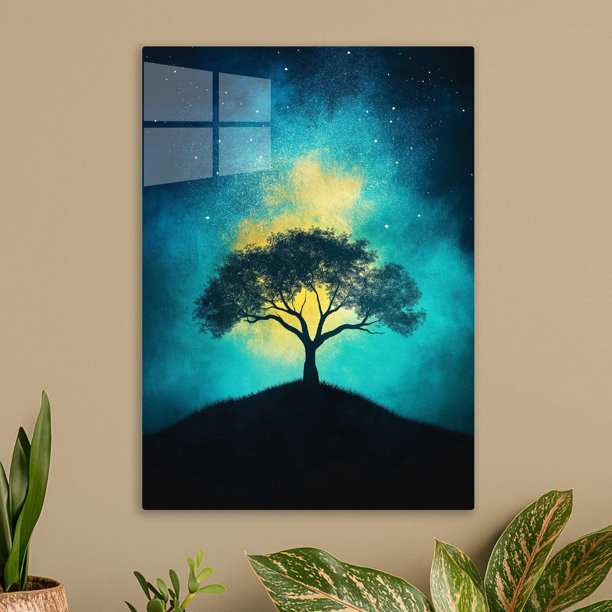 Tree Under Cosmic Light